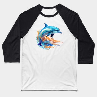 Adorable Dolphin Baseball T-Shirt